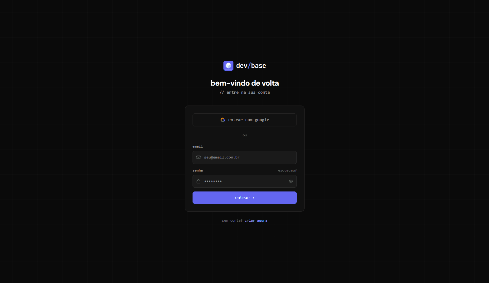 Login DevBase